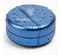 PURPLE LEGACY Ultra Light Stash Box Aluminium Tin I Waterproof I Airtight I Diameter 55 x 24 mm I UV Light Protected Box for Pills Herbs Spices (Purple Blue)