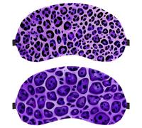 Purple Leopard 2-Pack Light-Blocking Soft Breathable Blindfold Sleeping Masks