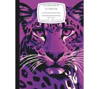 Purple Leopard Composition Notebook: 120 Animal Print Pages, College Ruled