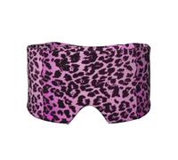 Purple Leopard, Full Eye Covers Light Blocking Eye Mask Sleep Eye and Ear Muffs