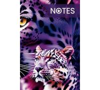 Purple Leopard Notebook for writing | Stylish Notebooks | Animal themed Journals for writing | School and work supplies | Journals with bling