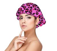 Purple Leopard Print,Adjustable Silk Hair Wrap Adult's Satin Sleeping Cap Hair Women's Elastic Sleep Bonnet