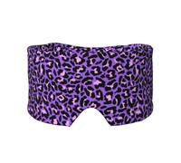 Purple Leopard Print, Full Eye Covers Light Blocking Eye Mask Sleep Eye and Ear Muffs