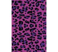 Purple Leopard Print Hardcover Journal Notebook, 6" x 9" Journal with Durable Hardcover and 110 Lined Pages