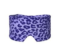 Purple Leopard Print Skin Fur, Full Eye Covers Light Blocking Eye Mask Sleep Eye and Ear Muffs