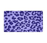 Purple Leopard Print Skin Fur,Mouse Pad Large Desk Pad Computer Keyboard Mouse Mat with Non Slip Rubber Base 40 x 70 cm