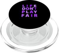 Purple Life Don't Play Fair Purple Graphic PopSockets PopGrip for MagSafe
