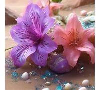 Purple Lily Pearl Jigsaw Puzzle 300 Pieces 35x35cm/14x14inch, Difficult jigsaw puzzles for Adults 300, Beautiful Art work, Great Festive Puzzle Gift for Men/Women