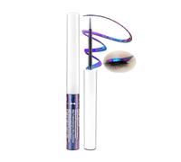 Purple Liquid Eyeliner Pen - Smudge-Proof Waterproof Long-Lasting Eye Pencil, Glitter Eyeshadow Makeup for Daily Use & Stage Performance, Quick-Drying Metallic Holographic Finish (Purple)