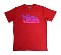 Purple Logo T Shirt Billie Eilish Red XL