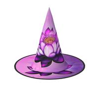 Purple Lotus 2 PCS Halloween Witch Hat Costume Party Hat Suitable for Stage Play Accessories