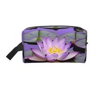 Purple Lotuses Flower Print Toiletry Bag for Men Travel Toiletry Bag, Spacious Capacity Cosmetic Bag for Women