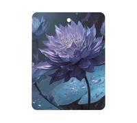 Purple Lotuss Magic Water Lily Car Air Freshener Hanging Fragrance Tablet Interior Home Decor