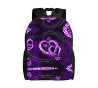 Purple Love Backpack For College High School,15.6-Inch Laptop,Bags Daypack,Oxford Cloth Bag For Work, Business, Travel, Sports