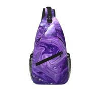 Purple Love Crossbody Sling Bag Crossbody Shoulder Chest Bag Shoulder Strap Waist Fanny Pack Men Women