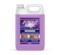 Purple Magic - All Purpose Outdoor Path and Patio Cleaner | Concentrated Mould, Mildew, Lichen, Algae Remover | Decking, Driveways, Rooftops, Spray & Leave Cleaner (Up to 150m2 coverage) - 2.5 Litre