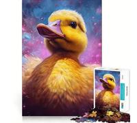 Purple Magic Duck Jigsaw Puzzles for Adults1000 Pieces Recall Upgrade Peaceful Time Tight Cut Santa Wish List (38x26cm)