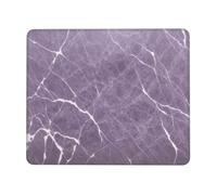 (Purple Marble) 10 x 12 inch Mousepad Non-Slip Rubber Base Mouse-Mat for Home Office Gaming
