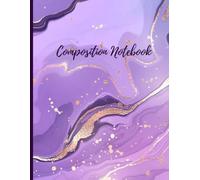 Purple Marble Composition Notebook: College Ruled Lined Notebook for School, College, Office and Everyday Writing | 120 Pages with Index | 8.5 x 11 Inches