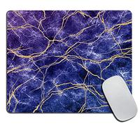 Purple Marble Mouse Pad for Office Computers&Laptop with Designs Printed, Non-Slip Rubber Base Mousepad Gaming Mouse Pads Pretty Marble,9.5x7.9x0.12 Inch
