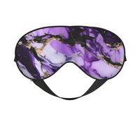 Purple Marble Print Lightweight Sleep Mask Breathable Light-Blocking Travel Yoga Outdoor Adventures