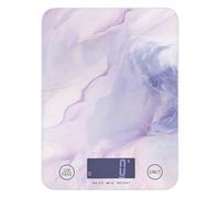 Purple Marble Texture bariatric food scale 11lb/0.18oz, 5kg/5g digital scale small with 4 unit for Soap Making Keto Cooking (Batteries not Included)