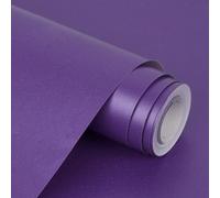 Purple Matte Gift Wrapping Paper : 12M x 43cm Solid Color Bright Wrapping Paper Roll for Christmas - Birthday - Wedding - Gift Wrapping