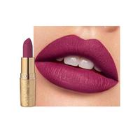 Purple Matte Lipstick, Dark Red Lip Stick for Women, Hot Color Lipgloss Smooth Full-Coverage Moisturizing, Waterproof Non-sticky Lips Tinted, Lip Balm Long Lasting Gift for Lady