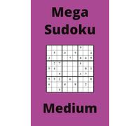 Purple Mega Sudoku Book, 9x9 Puzzles, 100 Pages, 5x8, Medium