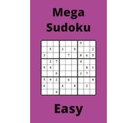 Purple Mega Sudoku Book, 9x9 Puzzles, 50 Pages, 5x8, Easy