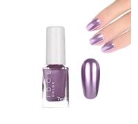 Purple Metallic Mirror Nail Polish - Quick-Drying, Water-Based Chrome Effect, Long-Lasting Breathable Plating