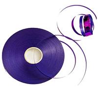 Purple Metallic Ribbon 5mm Shiny Curling Ribbon for Balloons Gift Wrapping Crafting Easter Bonnet Flower Arranging Cake Decoration 50 Meters
