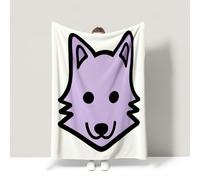 Purple Minimalist Cute Childlike Vivid Travel Blankets Soft Fuzzy Cozy Throw Blanket For children teenagers adults and the elderly Throw (130 x 150CM)
