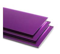 Purple Mirror 1020 Blanks Sheet Perspex Plastic Safety Mirror Plaskolite Acrylic (A4-210mm x 297mm)
