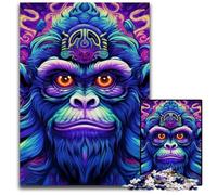 Purple Monkey 1000Pc Adults Jigsaw Puzzle Wooden Puzzles Challenging Brain Teaser for Teenagers, Family Game Night Fun 50x75CM/19.68x29.52inch