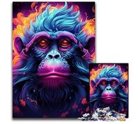 Purple Monkey Jigsaw Puzzles for Adults 1000 Challenging Puzzles Intricate Design for Teenagers, DIY Decor, And Brain-Boosting Fun 26X38CM/10.23x14.96inch
