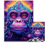 Purple Monkey JigsawPuzzle 1000 Pieces for Adults Challenging Puzzles Challenging DIY Brain Teaser for Teenagers 50x75CM/19.68x29.52inch