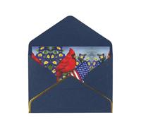 Purple Morning Glory Greetings Romantic Card With Envelopes, Send To A Close Friend,Phnom Penh Pearl Paper Greeting Card