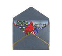 Purple Morning Glory Greetings Romantic Card With Envelopes, Send To A Close Friend,Phnom Penh Pearl Paper Greeting Card