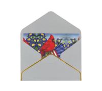 Purple Morning Glory Greetings Romantic Card With Envelopes, Send To A Close Friend,Phnom Penh Pearl Paper Greeting Card