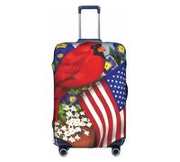 Purple Morning Glory Luggage Cover Suitcase Trolley Case Protector Elastic Washable Anti Scratch Fit 18-32 Inch