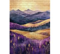Purple Mountains Jigsaw Puzzles for Adults 1000, 1000 Piece Jigsaw Puzzles, Challenging Puzzle, Classic Educational Jigsaws Games, Fun Family Activities, for Home Wall Decoration Gift DX0YL0-1093