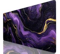 Purple Mouse Mat 700x300x4mm XXL Gaming Mouse Pad River Ultra-Smooth Fabric Surface for Precision, Anti-Fray Stitched Edges, Non-Slip Rubber Base, Long Computer Keyboard Mat, PC, Gamer, Office W6-404