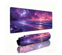 Purple Mouse Mat Dream Mouse Pad Desk Mat 800x300x3mm, Table Mats, Soft Smooth Surface and Anti-Slip Rubber Base, Improved Precision and Speed, Desk Accessories for Men Macbook, Laptop, Office 0B-215