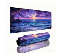 Purple Mouse Mat Hole Mouse Pad Desk Mat 600x300x3mm, Table Mats, Soft Smooth Surface and Anti-Slip Rubber Base, Improved Precision and Speed, Desk Accessories for Men Macbook, Laptop, Office 0B-155