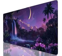 Purple Mouse Mat Rainbow Mouse Pad Desk Mat Soft Smooth Surface and Anti-Slip Rubber Base for Stable Grip on Smooth Surfaces, Improved Precision and Speed, Mousepad for Office 700 x 400 x 3mm K0-1131