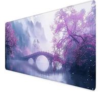 Purple Mouse Mat Tree Gaming Mouse Pad XXL 120 x 60cm Desk Mat Large with Non-Slip Base and Stitched Edge Keyboard Pad for Gaming/Home/Office Work/Accessories, Improved Precision and Speed p3612i