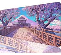 Purple Mouse Pad,1200x600x3mm Mouse Mat Architecture Desk Mat Large,Soft Smooth Surface with Anti-Slip Rubber Base Mousepad Waterproof,Durable,Extended Length Desk Pad for Christmas Decorations N1-121