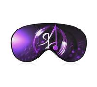 Purple Music Symbol Eye Mask for Women & Men, Breathable & Adjustable Eye Cover, Ultra Soft Sleep Mask, Lightweight Travel Blindfold for Airplane, Nap, Night Sleeping