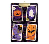 Purple Mysterious Tarot for Halloween Acrylic Contractor clipboard Plastic Standard Letter A4 Size Acrylic Cute for Homework Pediatric Gold 12x9in Tabla para escribir con Clip